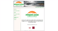 Desktop Screenshot of finquesjoan.com